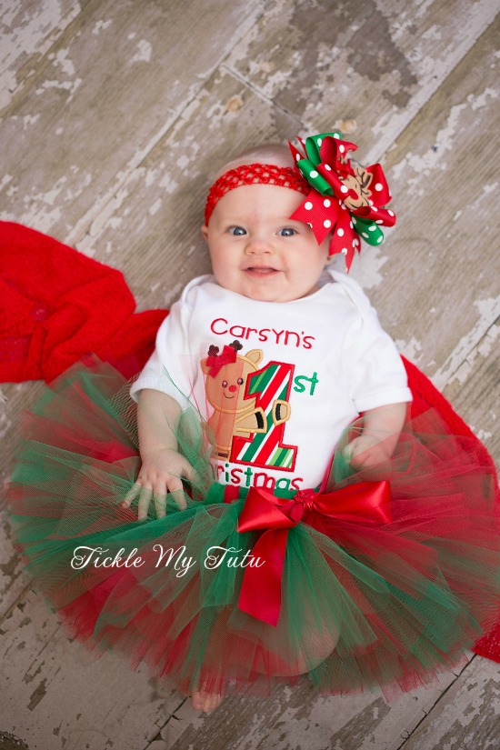 my first christmas tutu outfit