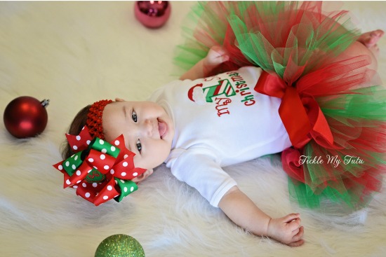 my first christmas tutu outfit